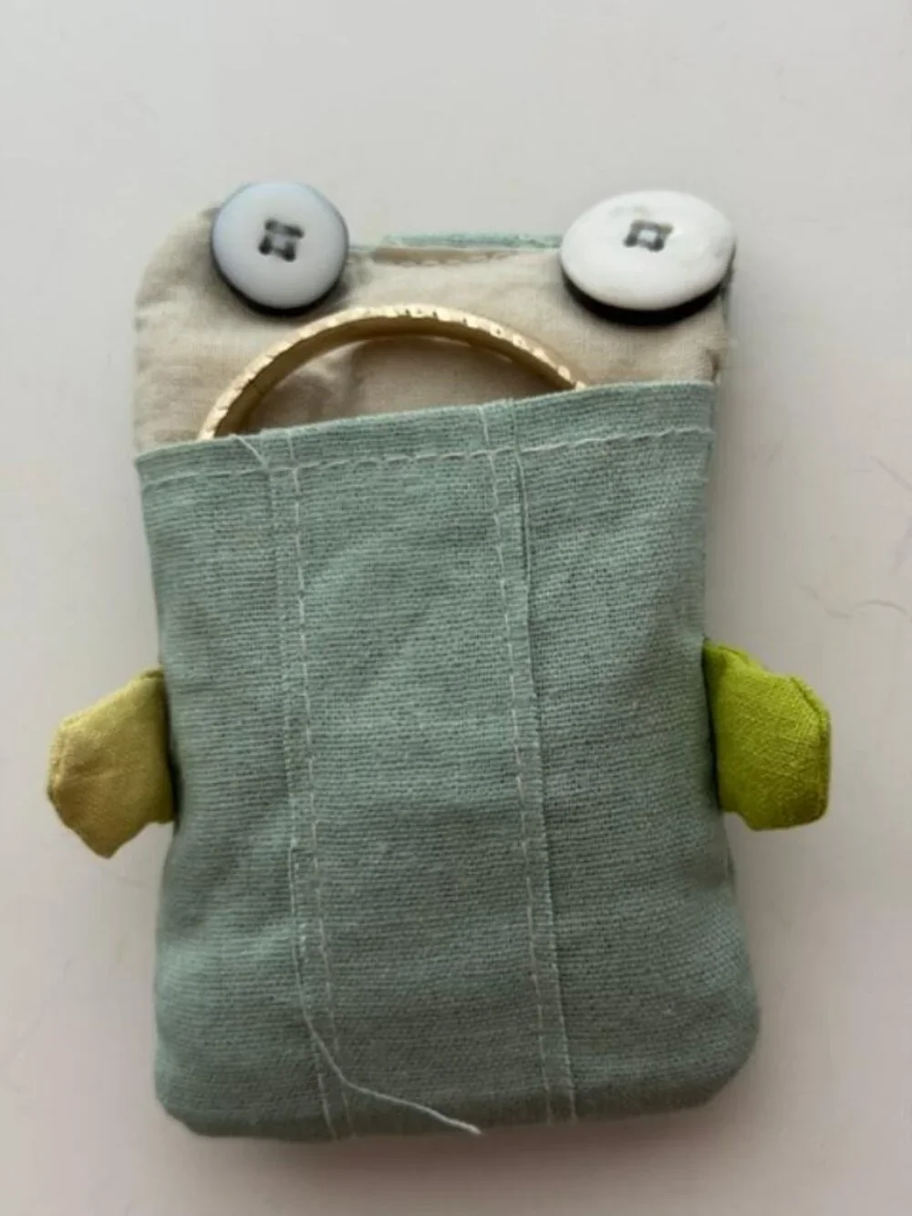Fun Frog Pocket for You or Your Daughter to Carry Keys or a Credit Card or Phone